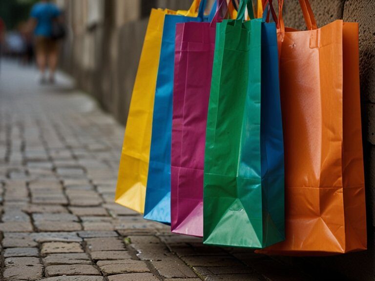 Sacola Colorida: Transforme suas Compras em um Arco-Íris