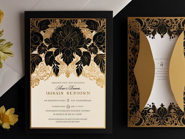 Convites de Casamento Luxuosos: Detalhes que Encantam