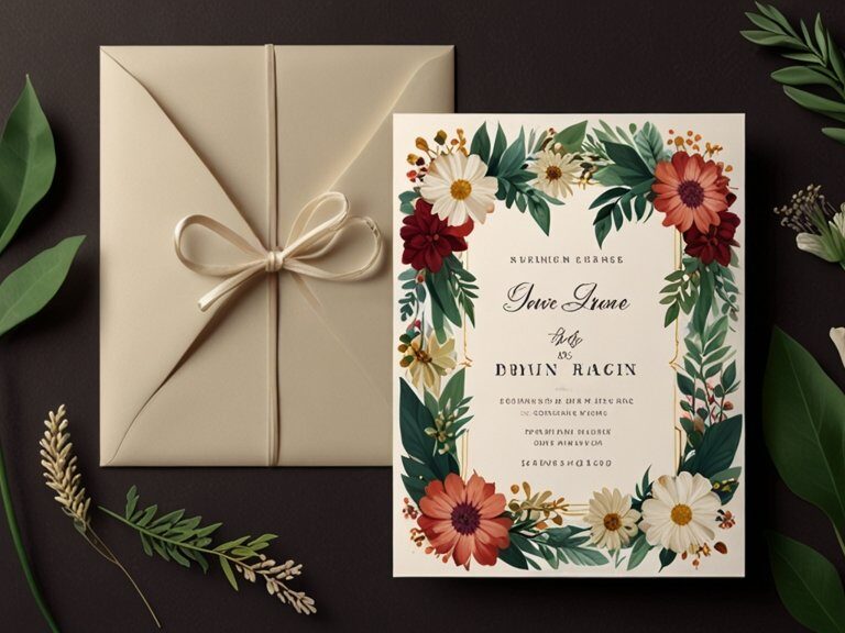 Convites de casamento com identidade floral: quando usar?