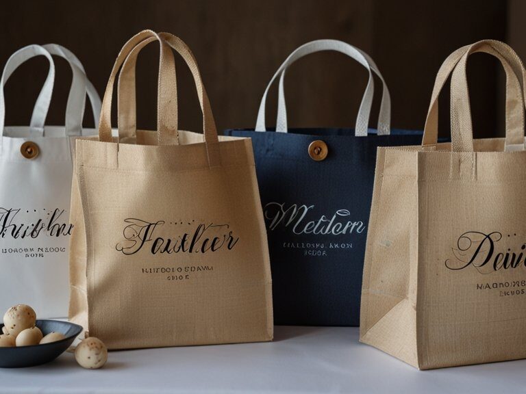 Sacolas personalizadas como lembrança útil para convidados