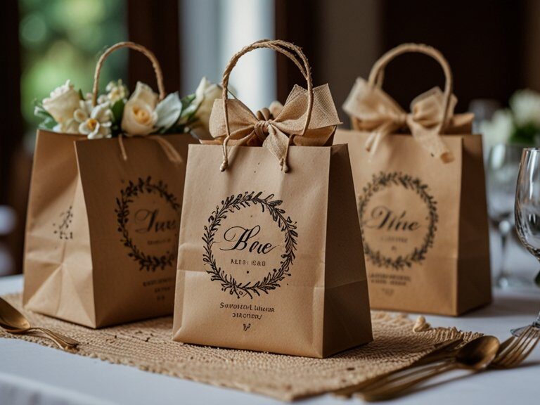 Sacolas personalizadas para casamento: quando usar e por quê