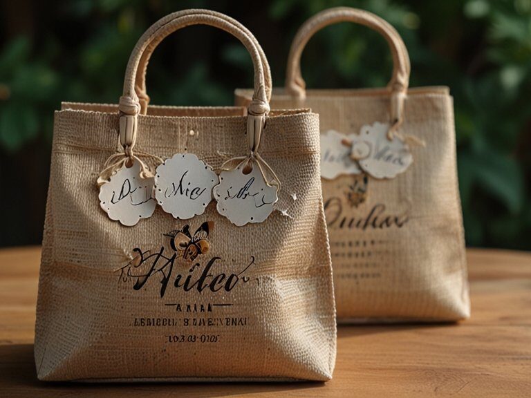 Sacolas personalizadas para casamento sustentável: ideias conscientes