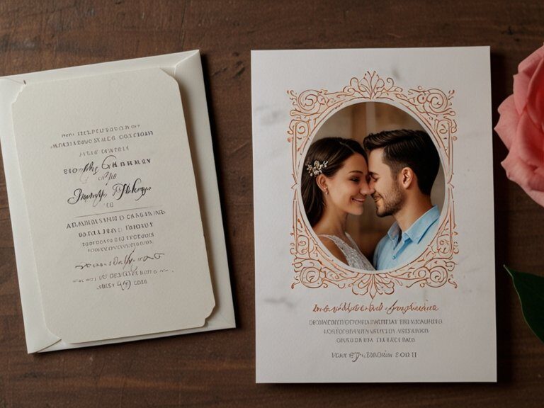 Convite de casamento bonito, mas sem identidade do casal?