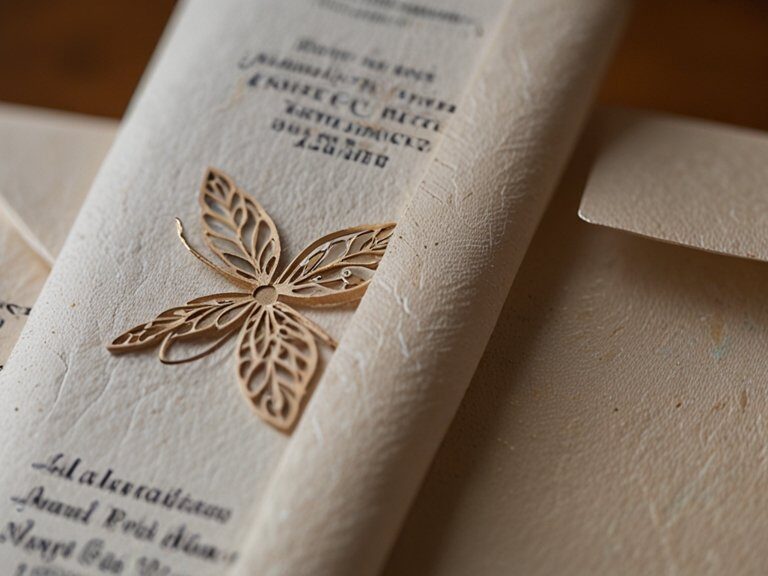 O detalhe no envelope que muda tudo no convite de casamento