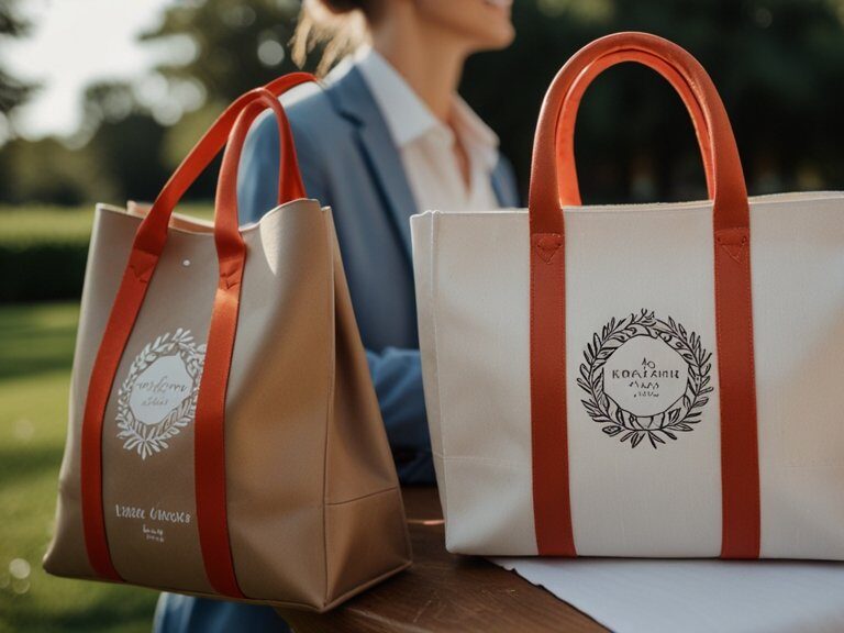 Sacolas personalizadas como parte da experiência do convidado