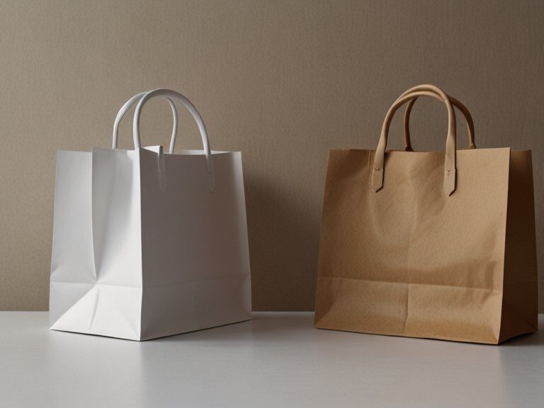 Sacola Kraft vs Sacola de Papel Branco: Qual é Melhor para sua Loja?