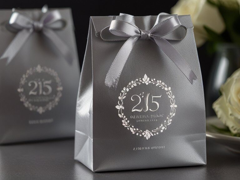 Sacola para Bodas de Prata: Lembrancinha para 25 Anos de Casados