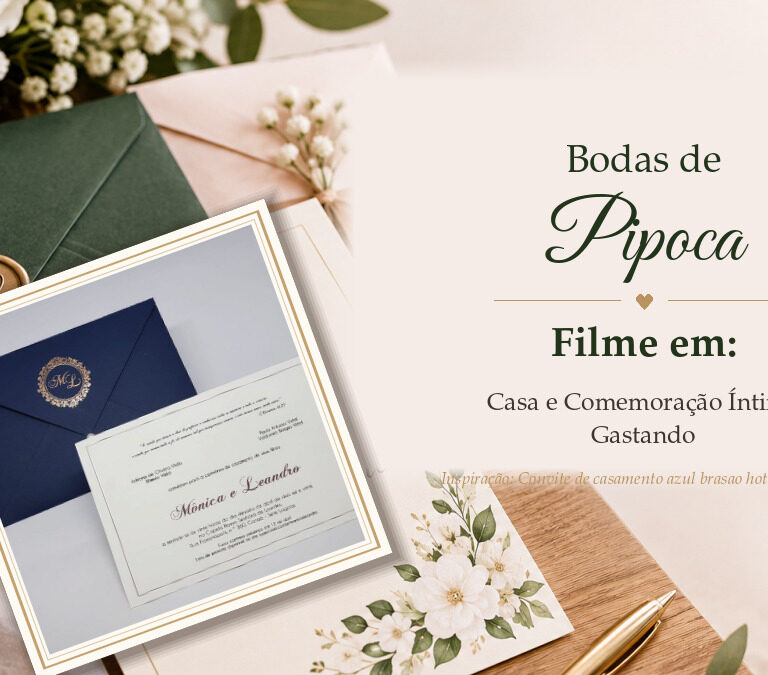 Bodas de Pipoca (4 Meses): Filme em Casa e Comemoração Íntima Gastando Pouco