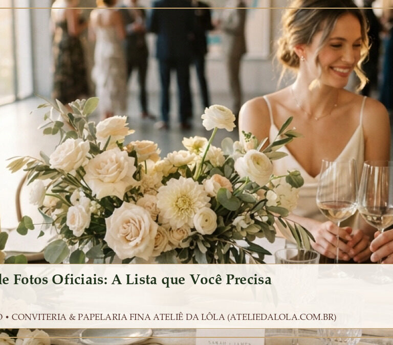 Checklist de Fotos Oficiais: A Lista que Você Precisa Entregar ao Fotógrafo