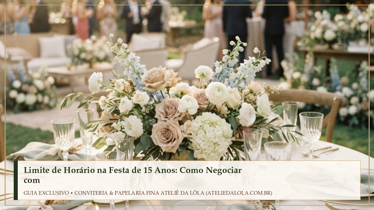 Limite de Horário na Festa de 15 Anos: Como Negociar com a Filha e os Amigos