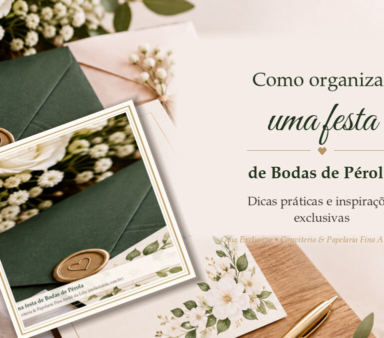 Como organizar uma festa de Bodas de Pérola