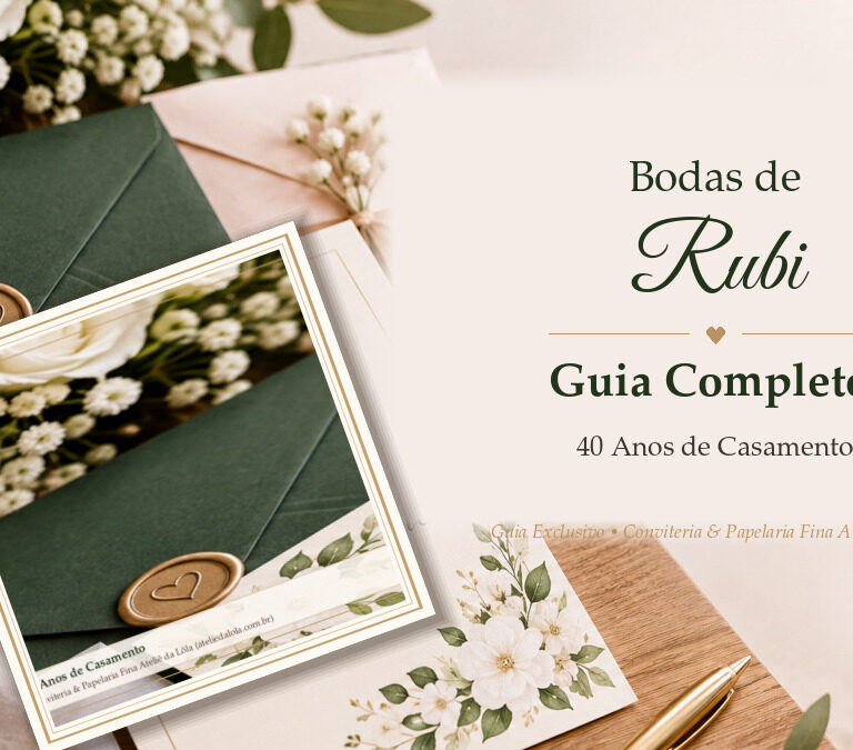 Bodas de Rubi: 40 Anos de Casamento