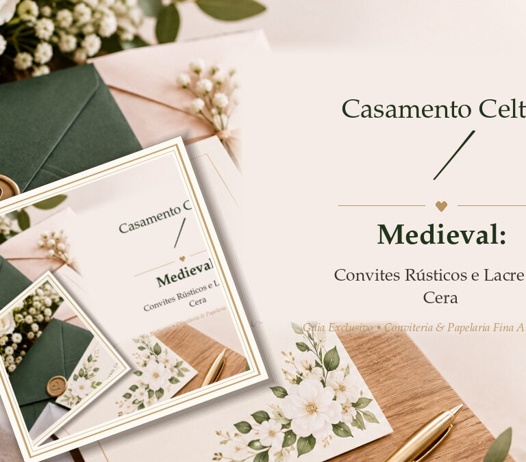 Casamento Celta / Medieval: Convites Rústicos e Lacre de Cera para Temas Épicos